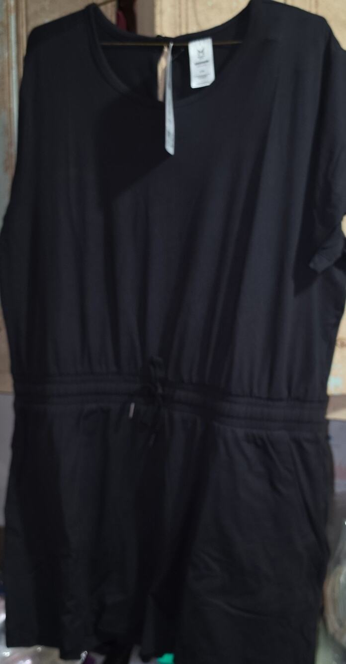 Member's Mark Favorite Soft Romper Black XXL NIP